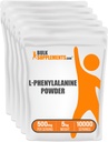 Bulk Assupports.com L-芬ylaline Powder - Phenylaline Supplement, L-芬ylaline 500mg - 氨基酸 Supplement, Gluten Free, 500mg / service, 5kg(11磅)(5袋)