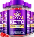 rize 实验室 - Royal Keto Gummys - ACV 对Belly Fat & Wight Loss Edit的有机支持,对男女苹果 苹果 苹果 Viner Extra strong Gummys (300 Gummys) (Pack of 5)