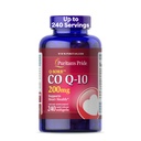 清教徒的荣耀CoQ10 200mg, 心脏健康、血压、口腔口腔健康和健康老化支助的饮食补充,240种服务,快速释放软胶
