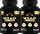 35450MG Pure Shilajit Supplement - 喜马拉雅岛男女有机Shilajit 增强能量和免疫支持最大潜力的Shilajit 180 Veggie Capsules