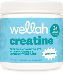 Wellah Creatine for Women - Creatine Monohydrate with Dandelion & Cranberry Extract (50 Servings, Unflavored)