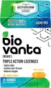Biovanta 天然成份 不含糖的Lozenges 用于咳嗽、冷和酸喉,24 柠檬蜂蜜喉