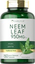 Carlyle Neem Leaf | 950 mg | 150 Powder Capsules | Non-GMO 和 Gluten 自由公式 | 数值大小 | 传统草药补充 | Azadirachta Indica