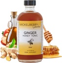 Mickelberry Gardens Immune 支持姜蜜汤尼(Ginger Honey Tonic ) – 有机姜汁(Hots)和糖浆(Syrup)用于豁免刺激,消化健康,以及健康 – 4 Oz.