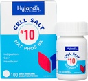 Hyland's No 10 Cell Salt NAT Phos 6X 平板电脑,自然缓解心脏灼伤,气体,以及消化不良,快速溶解平板电脑,100个