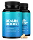 Nootrix Brain Boost Nootropic Supplement 支持记忆,精神焦点,认知健康与能源 |促进健康的Mood和大脑功能 | Ginkgo Biloba & DMAE | 120 Capsules