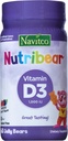 "NutriBear" 维生素D3 1000 IU Great Tasting, 60 Jelly Bears (英语).