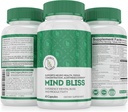 Mind Bliss Brain Supplement: 40-内存,焦点和清晰维生素,能量助推和与 DMAE 的Nootropic 支持, 60 Pills