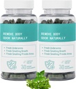 内除臭剂补充剂 — 体除臭剂补充剂,用于Gut Health, Skin Health, Digestion Support – 天然食味控制氯酚丸 → 30 Vegan Capsules (2pcs)