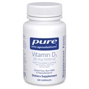 纯封装维生素D3 125 mcg(5,000 IU) - 支持骨、联合、乳腺、心脏、科隆和免疫健康的补充* - 维生素D - 120 Capsules