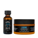 Live Bearded Beard Oil and Butter Grooming Kit - 在美国制造 - 全自然配料 与Shea, Argan, Jojoba - 增长支持 QQ Legend Scent - 桑达尔伍德, 香草