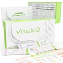 Vitalic D, 3- Day cleanse Program & Gut Health Support \\\ 植物解毒粉饮料用于消化重置, 轻感和每日健康 \ 苹果火焰