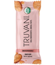 Truvani Plant 厂基小吃棒 | Snickerdoodle 1 Pack | 5g 蛋白质 | USDA Organization and Vegan | The Only Bar | 乳业,大豆,和 Gluten Free | 个人包装
