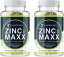 zinc Supplements - Immunity + Skin + Reproductive Health Minerals - Zinc Chelate Immune Booster for Kids & Adults (2 Pack, Zinc MAXX)