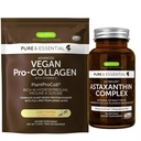 Vegan Vanilla Collagen蛋白粉 + Astaxanthin Complex Vegan Bundle, Collagen 推进公式 + Natural 4mg H. Pluvialis Astaxanthin for Hair, Skin & Nails, 作者:伊根努斯