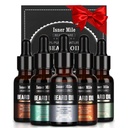 ISNER MILE Beard Oil Kit for Men Conditioner: Cedarwood Sandalwood Sage Srange Scented, Mustaches 柔软摩擦,情人节礼物给丈夫,父亲生日礼物给爸爸男人 男朋友