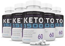 (5 Pack) 高级 Keto 1500 Keto Pills 1275MG 新型和改良配方 包含苹果苹果苹果酒 葡萄酒 外生橄榄油 绿茶叶 300 Capsules