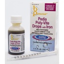 用铁1 2/3 f Ounce 液体滴入Pedia Poly-Vite