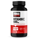 FORCE FACTOR 维生素C 1000mg 免疫辅助剂 C 维生素C 免疫辅助剂 维生素+抗氧化剂 抗氧化剂支持剂 Premium Quality, Vegan 60 维生素C 片