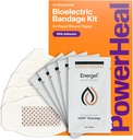 用于伤者护理和快速愈合的电热生物电带套件 – 3-Layers w/BioElective Pad, Absorbent Pad, Adhesive + 伤者液凝胶 – 用于切片, Abrasion, Blister, Burns – 5-Pack, 2.3" x 3.5"