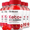 X10 Boost Keto ACV Gummys - X10 Boost Keto Gummys Reviews, X10 Boost Keto + ACV Gummys 用于重量管理 B12 X10 Boost 高级1000mg 公式 (5 Pack - 300 Gummys)