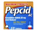 Pepcid AC 减酸器 最大强度片,100个