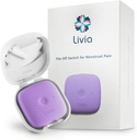 Livia Menstrual Pain Relief Device, Lavender – Off-Switch for Period Pain – Portable & Discreet – Rechargeable, Up to 12 Hours Battery – Complete Kit with Stick-On Pads – The Go-to Travel Partner