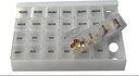 ProMed Unique XL Weekly 4 Times Daily 7 Day Pill 药剂组织者,维生素和补充剂,带有可移动清空隔舱的 Pill 案例 这是BPA -无食品加塑胶。