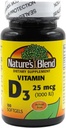 自然综合维生素D3 25 MCG (1000 IU) 易向燕,100 SOFTGELS