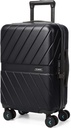 BAGSMART 搭载 22x14x9 航线 搭载 TSA 锁, 1OO% 聚碳酸盐 硬侧搭载 Spinner 轮子, 持久硬壳搭载 西装箱 20英寸黑色