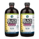 惊人的草药 黑种子油 - Gluten Free, Non GMO, Cold pressed Nigella Sativa Aids in Digestive Health, Immune Support, Brain 函数 - 16 Fl Oz (Pack of 2).