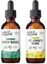 野生和有机圣殿小叮当 2 fl oz & St Johns Wort Tincure 2 fl oz