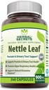 草药秘诀 Nettle Leaf 900 Mg Pervicing 240 Capsules 补编 - 支持尿道切除术和前列腺 - 支持上呼吸卫生