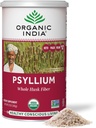 ORGANIC INDIA 全yl胡斯克粉末有机 - yl胡斯克粉末补充剂,文摘支持,Vegan,Gluten-free,非GMO,溶性与不溶性纤维源 - 12 oz (Pack of 1)