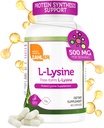 Zahler L-Lysine 500mg, Freeform L-Lysine 补编, Kosher 60 卡普尔