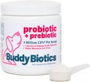 Buddy Biotics Probiotic + 狗-Gut Flora 健康、消化和免疫健康、腹泻和肠道支持的预生 – 5亿 CCFU per Scoop