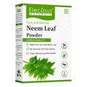 100% Neem Powder Margosa, Azadirachta Indica Leaf Power 面部包装和毛发化学 无毛发清洁剂, 健康毛发