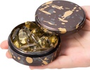 Purse & Pocket的药箱 - Metal Daily Pill Box for Travel, 便携式防水药箱 组织者 单药箱持有者 维生素,鱼油, 补充品