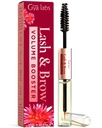 Gya Lash和Brow Oil -- -- 纯天然有机铸油器油眼和眉毛血清,用于Fuller looks Lashes & Brows (0.34 Fl Oz)