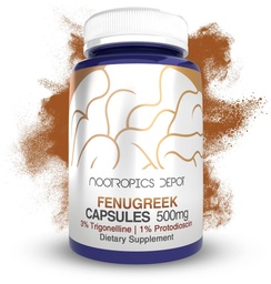 Notropoctics Depot Fenugreek 提取 Capsules → 500 mg → 180 ct → 3% Trigonelline,1% Protodioscin → Trigonella feennum-graecum → → Mood, 适配, & 元函数