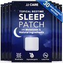 JJ CARE 睡眠补丁 30 PCS, 成人超强睡眠辅助剂, 自然和毒素无睡眠补丁, 日常使用的 Melatonin 补丁, 睡眠支持的 Melatonin 自然补丁