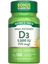 自然真理维他命D35000 IU软胶 130 Counter QQ 高概率 QX Non-GMO & Gluten Free Supplement