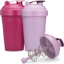 GOMOYO 20-Ounce 摇摆瓶与Action-Rod Mixer QQ 摇摆杯 动词QQ 蛋白质摇摆瓶是BPA Free and Dishwasher Safe QQ 拉斯贝里和拉凡德