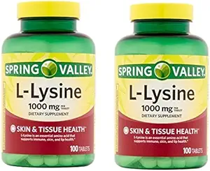 春谷-L-Lysine 1000毫克,100片(2袋)