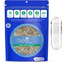 Capsuline 大小 1 - 清除空 Vegan Capsules - 5000 计数 - 空 Veggie Pill Capsules - DIY 蔬菜 Capsule 填充 - 空 Caps - 科舍和Halal 认证 - 非 GMO 认证