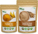 ORGANIC ZING Shatavari- 454g & Turmeric 粉末-227g