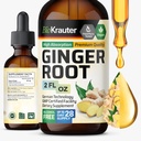 BIO KRAUTER 姜根提取 - 整体健康天然姜类补充 - 无酒精和糖 - Vegan Drops 2 Fl.Oz.