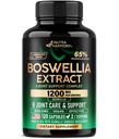 Boswellia 1200mg - Boswellia 提取 | Turmeric | Hyaluronic Acid | MSM |相同 - 联合健康与舒适 - Boswellia Serrata | 65% Boswellic Acid - 男女 - 在美国制造 - 120卡普尔