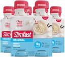 SlimFast Meal Executive Shake,原型法式香草,10g 准备饮用蛋白质,11 Fl. Oz瓶,4 Counter (Pack of 3) (Package May Vary)
