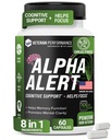 Alpha Alert – Veteran owned Brain Supplements for memory and Focus – 第三方测试,乳品和葡萄糖自由新星记忆补编 - 60 Veggie Capsules